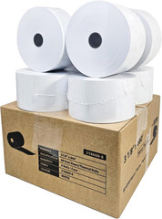 – (8 Rolls) 3 1/8&Prime; X 660&prime; Heavy Thermal Paper with 6&Prime; Outer Diameter & Solid