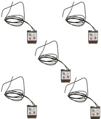Box of 5 – Dual Band WiFi + Bluetooth M.S Modules with Wires