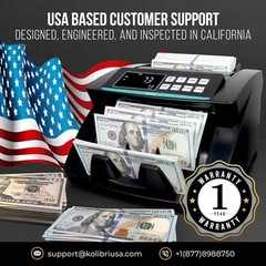 KOLIBRI Money Counter Machine with Advanced Fake Detection & Pack of 1, Vo