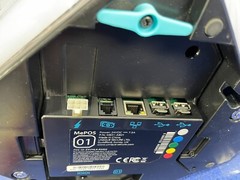 Unique Secure ME01-AG04 POS Touch Terminal Base with Two Tower Modules Open Box