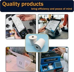 50 Rolls 2 1/4 x 50 Thermal Paper Rolls, BPA Free Thermal Receipt Paper Rolls…