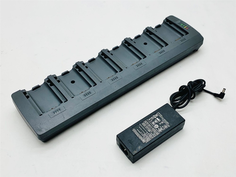 Psion Teklogix ST3006 6-Slot Omnii XT10/X15 Battery Charger Dock w/ Power Supply