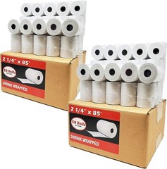 2 1/4&Prime; x 85&prime; 100 Rolls Thermal Paper, Cash Credit Card All POS Machines BPA FREE