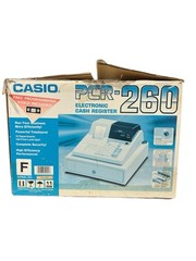 Casio Electronic Cash Register Model PCR-260 BRAND NEW IN BOX Ink POS Register