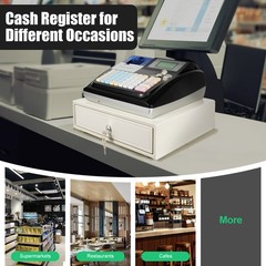 Square POS Terminal Cash Register with Printer, Cash Drawer & 48 Keys