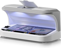 Portable Counterfeit Bill Detector with 8X Magnifying 2 LED UV Light Large Money