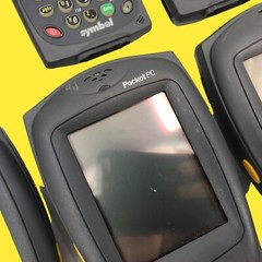 FOR PARTS Lot of 13 Symbol PDT8146-J4BA30WW Pocket PC Barcode Scanner #2704