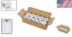 Precision Thermal Receipt Paper Rolls 3-1/8&Prime; x 230ft with Low-Alert Indicator