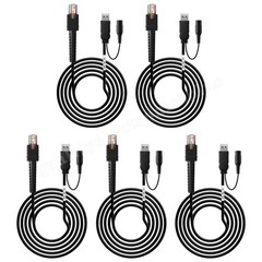 5PCS Barcode Scanner Cable CBA-U42-S07PAR for Zebra DS3678 LI3608 LI3678 Series