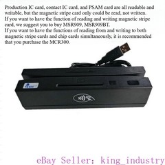 A YL160 4in1 Multi Magnetic Card Reader EMV/ IC Chip/RFID/PSAM Reader Writer USB
