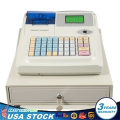 Electronic Cash Register, 48 Keys Raised Keyboard, Thermal Print Head US STOCK