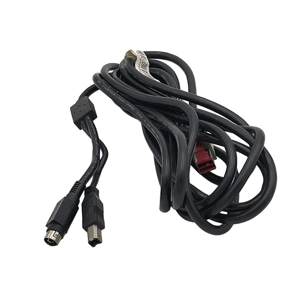 Datalogic Zebra Barcode Scanner Serial Cable USB+POWER CAB-413 90A052092 For POS