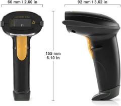 Compact USB Laser Barcode Scanner for Windows, Mac & Linux – 55° View Angle