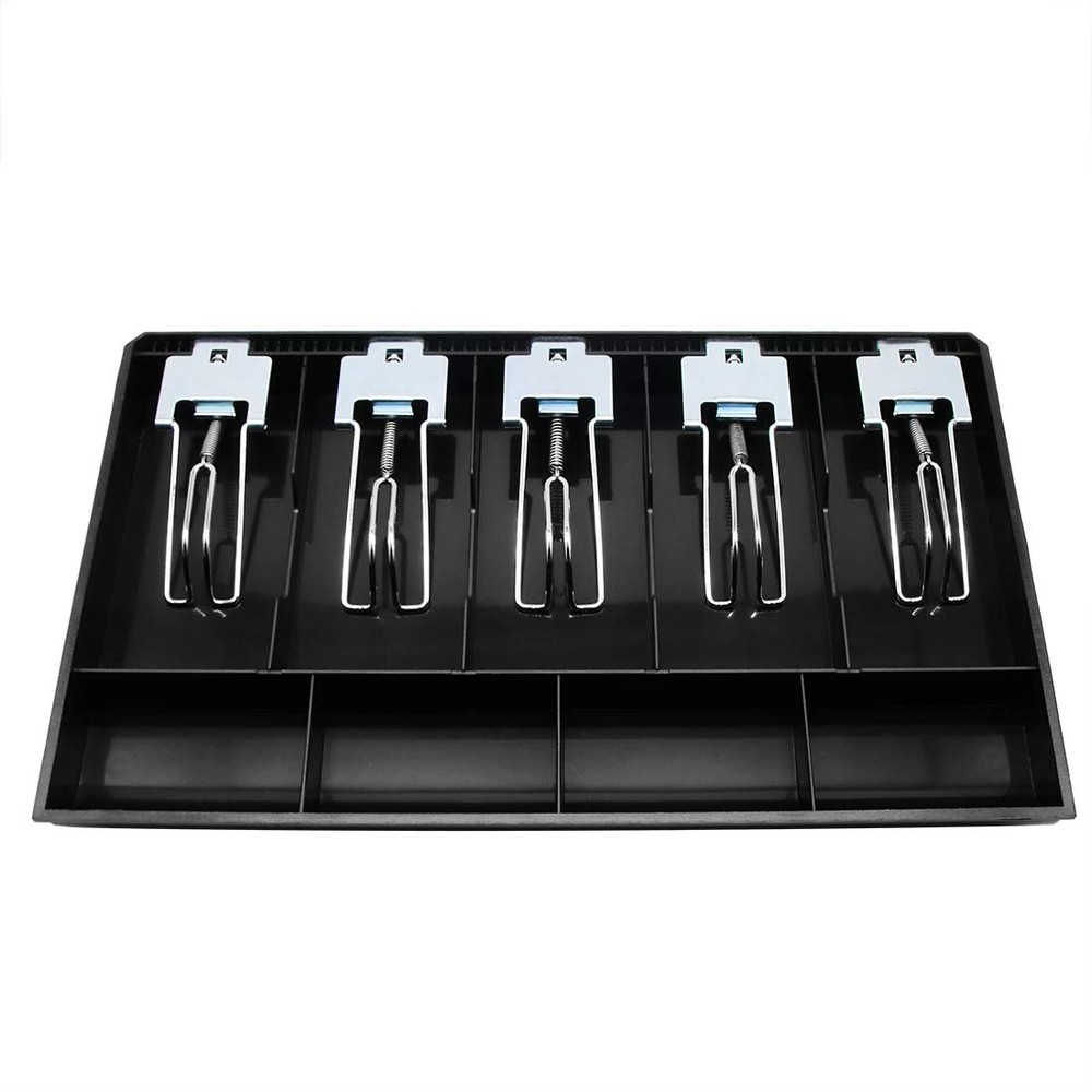 Cash Register Drawer Insert Tray 5 Bill/4 Coin 5Bill/4 Coin, black