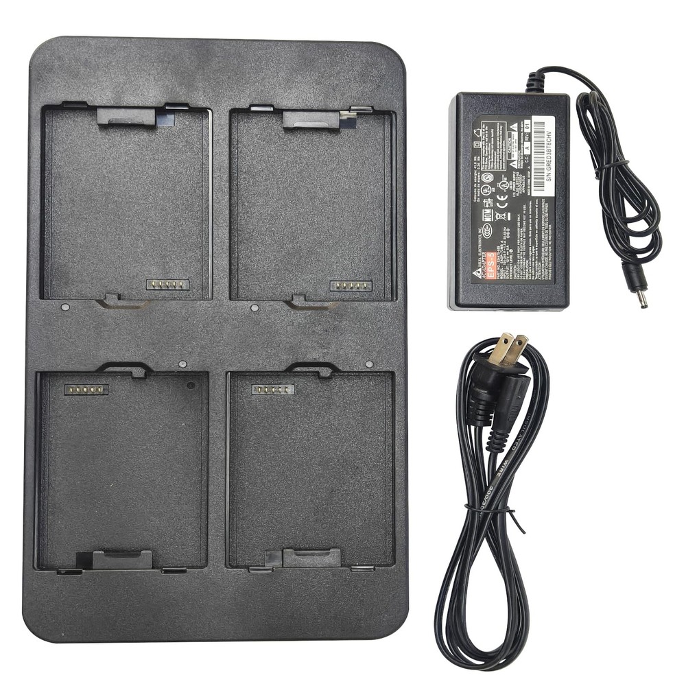 4-Slot Battery Charging Cradle/Station CT40 CT60 CT50 CT45 CT47 Adapter and Cord