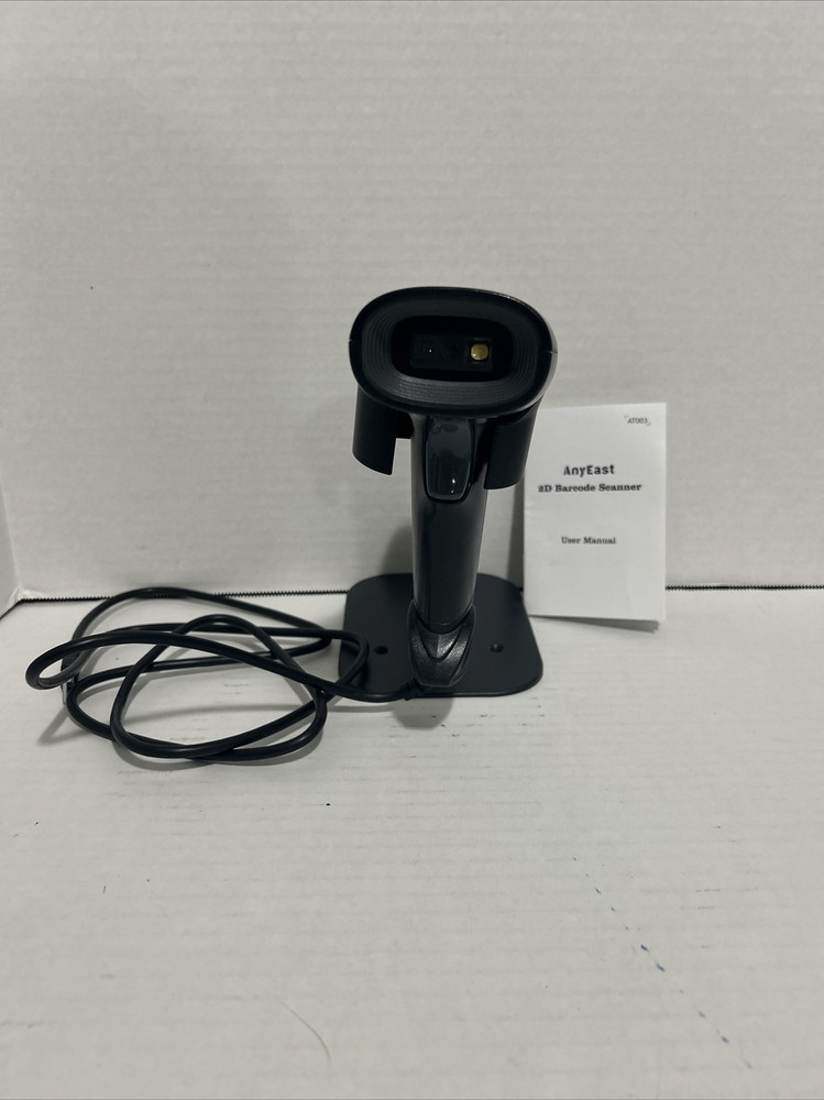 Anyeast Wireless Barcode Scanner with Stand Industrial 1D 2D QR Bluetooth Reader
