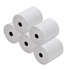 Thermal Receipt Paper Rolls, 3-1/8&Prime; x 119&prime;, 10 Rolls per Case, Crisp, Clear I…