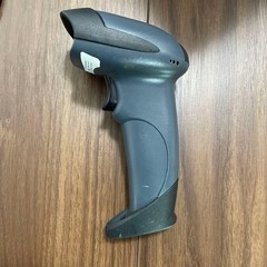 Wireless and Wired Barcode Reader with Comfortable Grip Gray Scanner