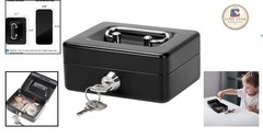 Multi-Functional X-Small Lock Box for Cash & Medication – 4.92 » Black Comfort