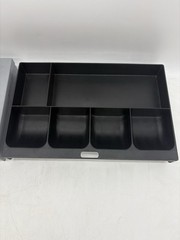 MMF Industries Metal Cash Box Removable Bill & Coin Tray 11.5&Prime;x7.8&Prime; NO KEY