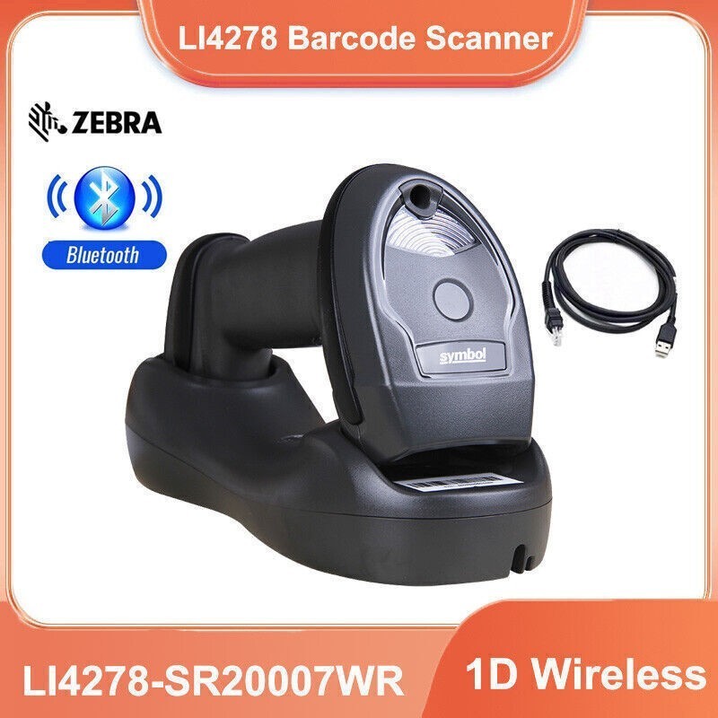 Symbol LI4278 Wireless Bluetooth 1D Handheld Barcode Scanner LI4278-SR20007WR