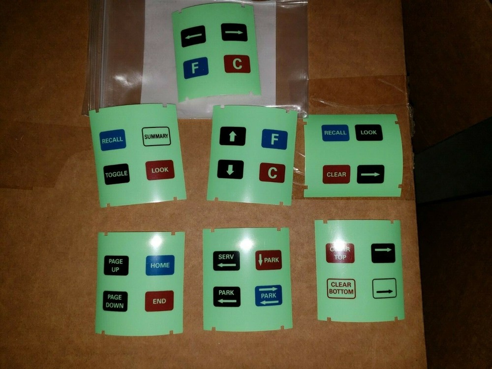 NEW Panasonic POS 4-button Bump Bar overlay pack Fill Clear and 6 others all NEW