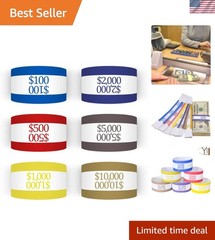Assorted Currency Straps – 300 Self-Adhesive Bands for Fast Billing Efficiency