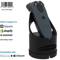 Socket Mobile DuraScan&reg; D730 Laser Barcode Scanner Gray & Charging Dock