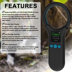 Handheld Animal Chip Scanner 14inch TFT LCD Rechargeable FDX-B ISO1178485 V1