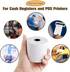 Biodegradable 50 Rolls 2 1/4&Prime; x 165&prime; Thermal Paper – Ideal for Cash Registers