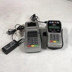 First Data FD130 Credit Card Machine And Auxiliary Pin Pad FD35 Used.