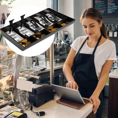 Black Cash Register Drawer Insert Tray Money Storage 5 Bill & 4 Coin Banks