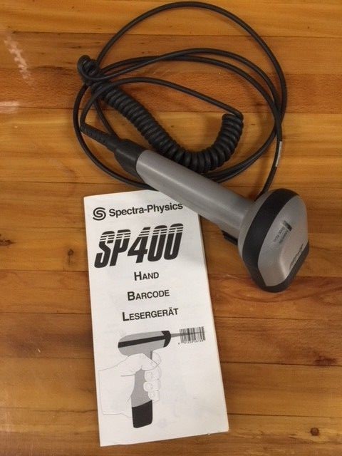 Spectra-Physics SP400 Handheld Laser Scanner with cable and User Guide