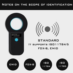 Smoostart Microchip Scanner ISO11784/85/FDX-B/EMID 1000 Data Upload to PC | U…