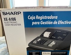 Sharp XE-A106 Electronic Cash Register. Microban Antimicrobial Keytop Protection