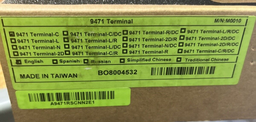 Cipher Lab 9471 Terminal C 28 Key MOBILE COMPUTER, 2D IMAGER, BLUETOOTH, WI-F