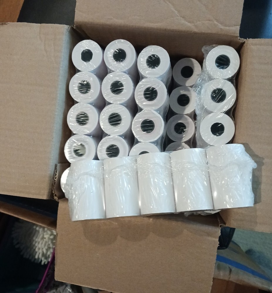 Cash Register 50 Rolls Thermal Paper 2-1/4&Prime; x 50&prime; For Vx520 Ict220 Ict250 Fd400
