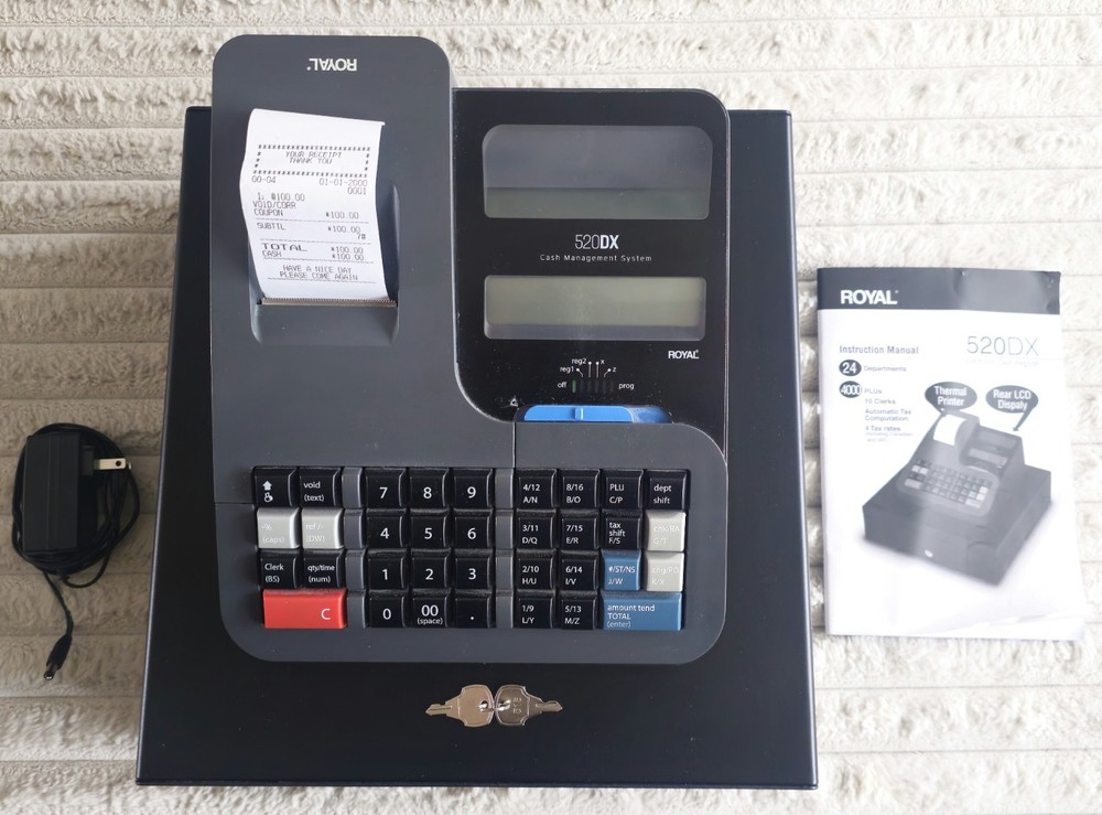 Royal 520DX Cash Register – Black (89395U)