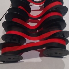 6 Calculator Ribbons Replacement For Canon MP11DX Canon MP-11DX Black Red-1