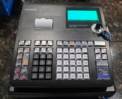 Casio PCR-T470 Electronic Cash Register with Keys – Tested/Works