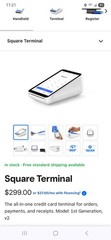 Square 02099 Credit Card Terminals W/All Accessories