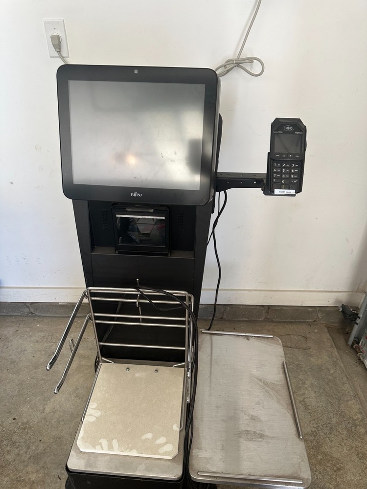 Fujitsu U-SCAN Mini-Express Bioptic Self-Checkout POS Kiosk System