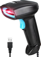 Wired USB Barcode Scanner 1D CCD Screen Scan Support for Store Warehouse