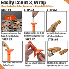Coin Manager Pro – Coin Organizer Tray with 100 Coin Wrappers Included