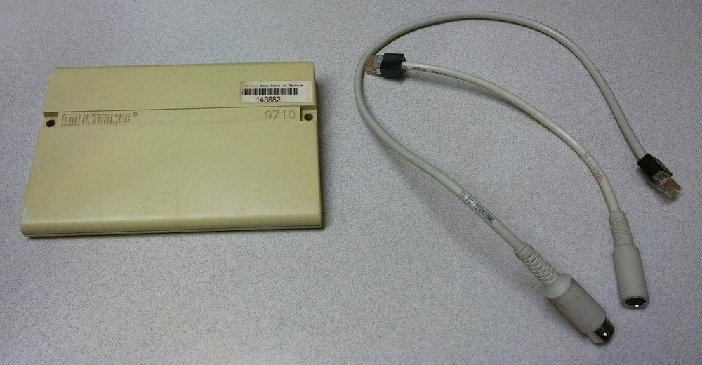 Intermec Barcode Scanner Pen Wand MicroBar 9710 Decoder Keyboard Wedge w/ Cords
