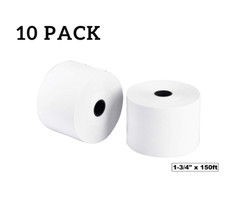 10 Pack Thermal Cash Register Rolls 1-3/4 in x 150 ft. | Receipt Paper