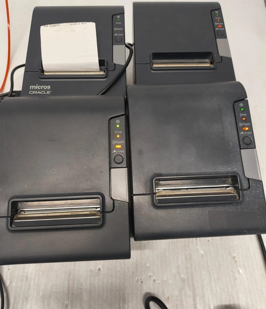 Lot 4 Epson Micros TM-T88V M244A PoS Parallel Thermal Receipt Printer