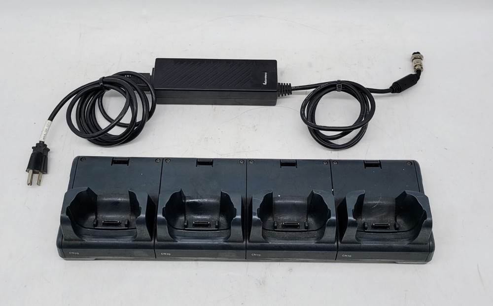 Intermec 4-slot 1002UU05 CN70 Ethernet Charging Quad Cradle WITH POWER ADAPTER