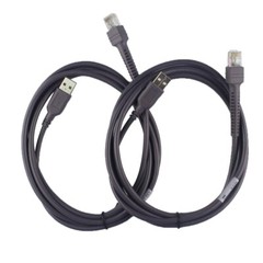 PARTSHE 2-Pack USB Cable for Motorola Symbol LS2208 LS4208 DS6708 Barcode Scanne