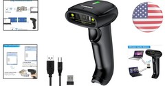 Portable Handheld Barcode Scanner – Long Distance 2.4GHz Wireless Technology